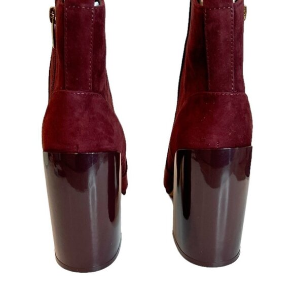 Vince Camuto Women's Enverna Bootie in Bordeaux Leather Heeled Size 8 NWOB - Picture 5 of 7